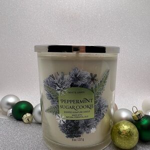 NWT White Barn Peppermint Sugar Cookie Signature Single Wick Candle